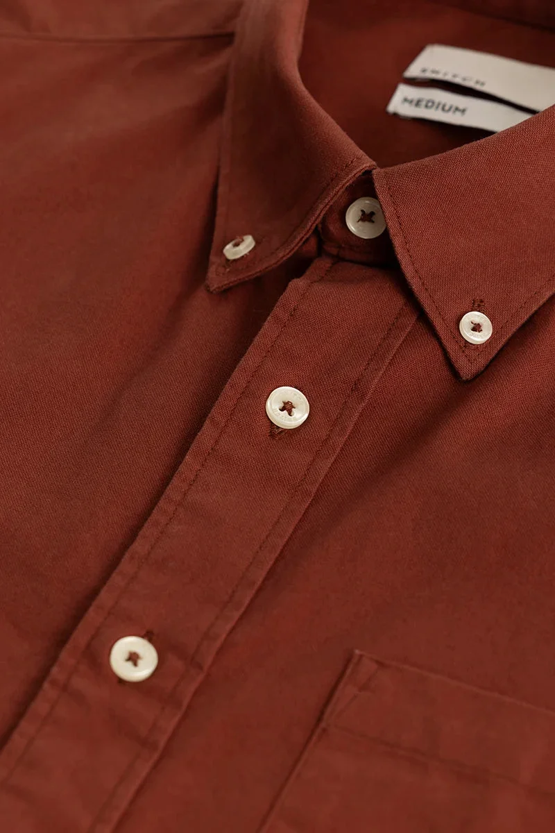 SNITCH Shirtolo Plain Syrup Brown Shirt